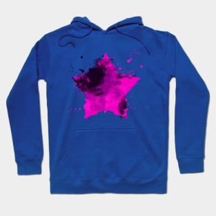 Estrella con pintura Hoodie